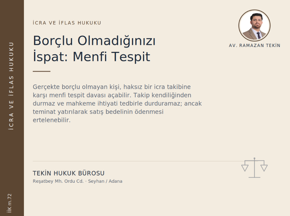 menfi tespit davası