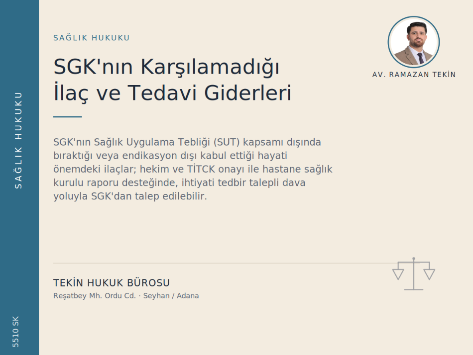 SGK KANSER İLACI DAVASI